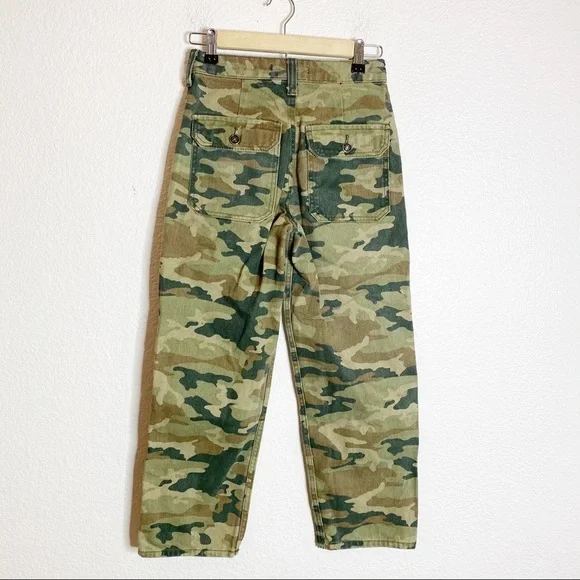 Free People- High Rise Remy Camo Crop Jeans 24 - Picture 8 of 8